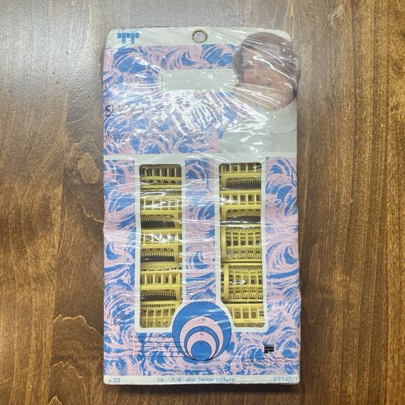 Vintage Tip Top Snap On 7/8” Unbreakable Plastic Hair Rollers - Yellow 16 Count - Picture 4 of 9